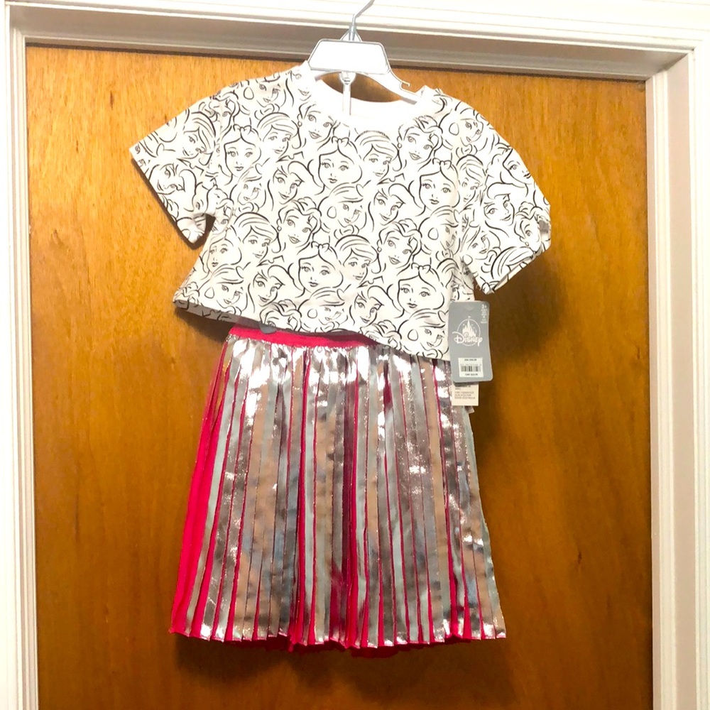 Size 3 Disney princess two-piece outfit NWT